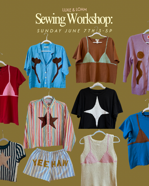 A Sewing Workshop | Upcycle Bikini Top | Sunday June 7th  | 3-5P